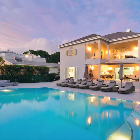Dive into your private pool to beat the heat