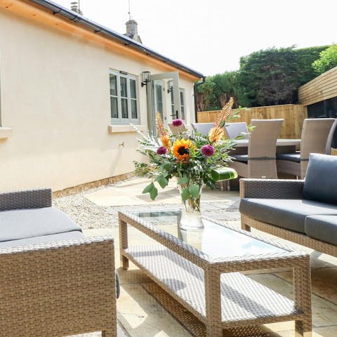 Take your morning coffee or tea on to the private terrace