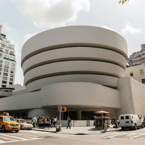 Visit the Guggenheim Museum, twenty minutes away on foot