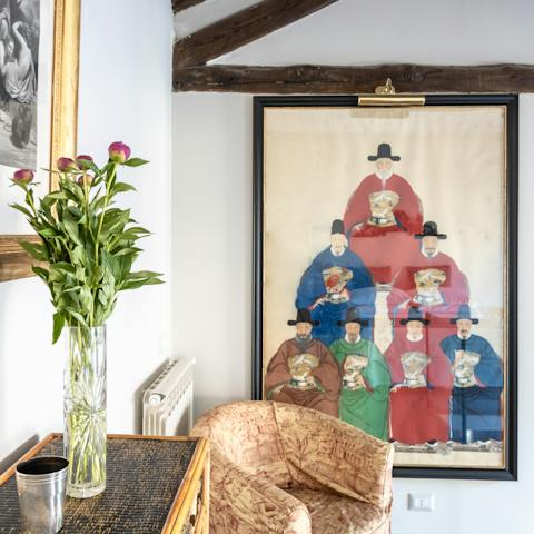 The beautiful framed print