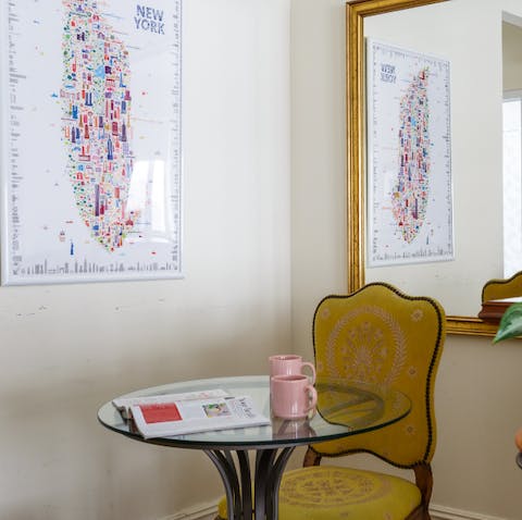 The cute breakfast table