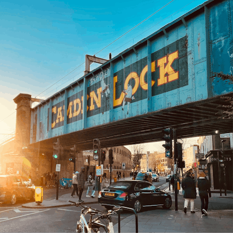 Soak up the buzz of Camden – a short walk away