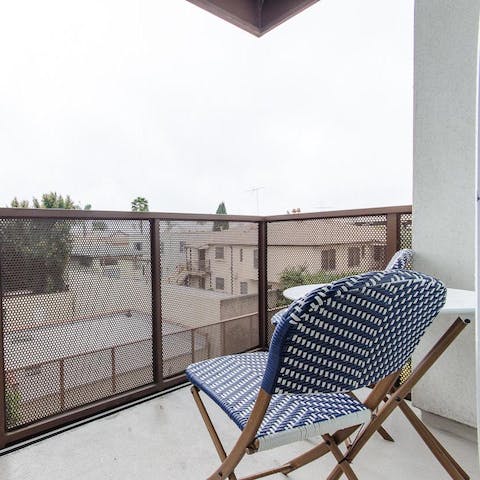 tranquil balcony spot