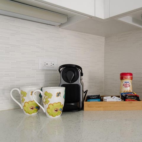 well equipped kitchen space