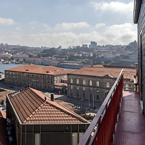 Take in scenic views over the Duoro River from the Juliet balcony