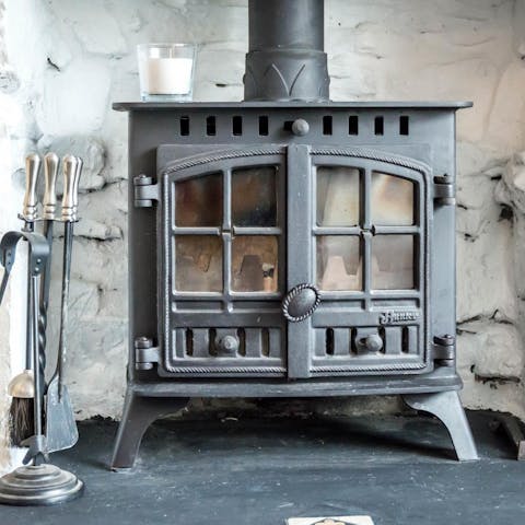 Throw a long on the fire and snuggle up with a good book