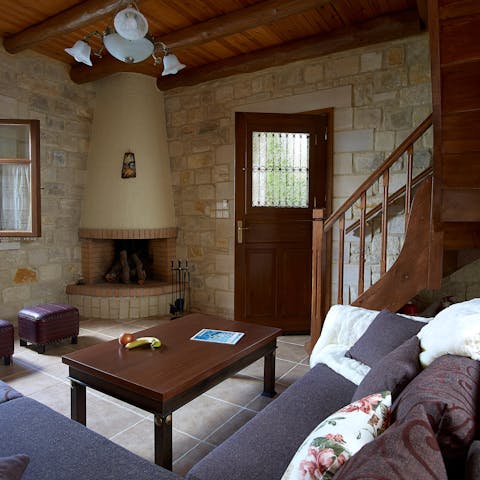 Spend cooler evenings cosied up by the fire