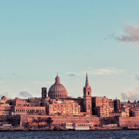 Take a scenic drive to Valetta, the island's capital