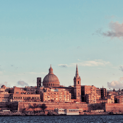 Take a scenic drive to Valetta, the island's capital