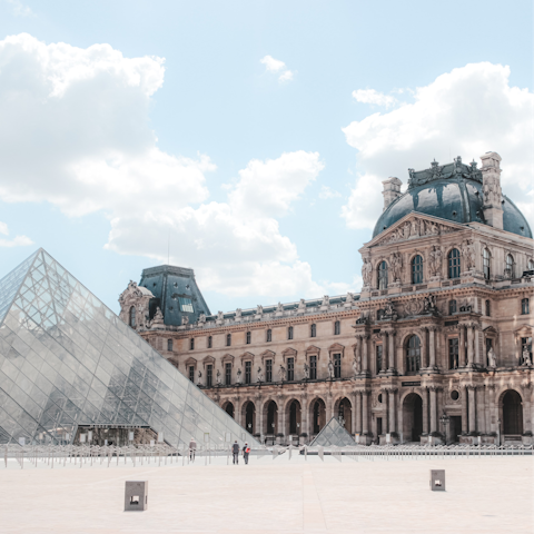 Fill up on culture at the Louvre, a five-minute walk away