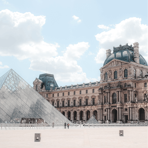 Fill up on culture at the Louvre, a five-minute walk away