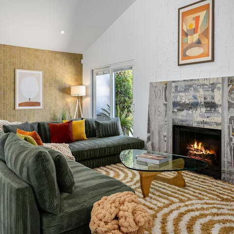 Gather around the fire when the Palm Springs weather turns cooler