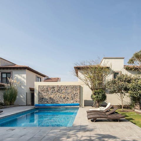 Embrace total relaxation while lounging by the pool