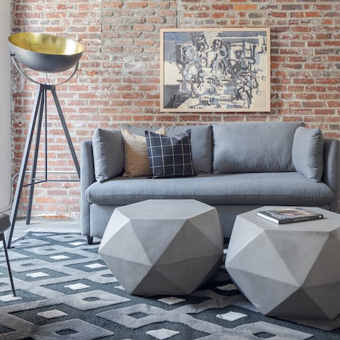 Admire its striking decorative style