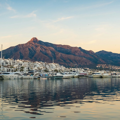 Explore the stunning coast of Marbella – a short drive away