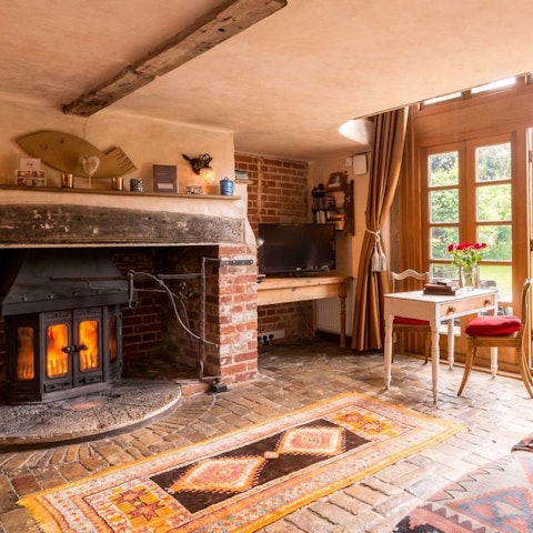 Read in front of the roaring fire