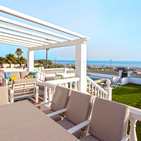 Serve up some Spanish culinary delights at the alfresco dining area