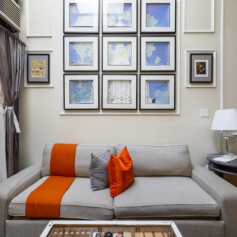 A collection of sky blue prints