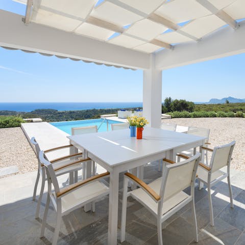Have your morning coffee on the terrace
