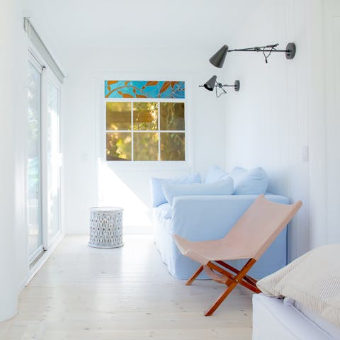 Get some rest in the peacefully quiet bedroom spaces