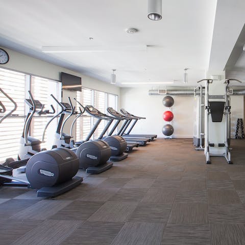 Make use of the building's modern amenities