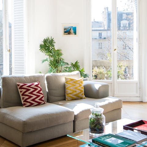 Flooded with natural light