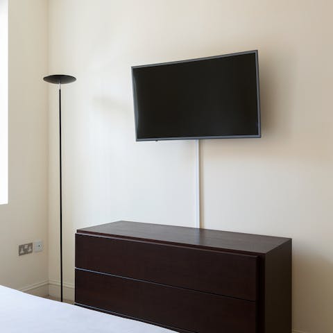 Watch TV in the bedroom