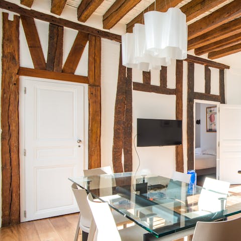 Exposed Beams with heaps of rustic charm