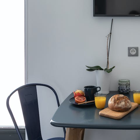 Practical dining space