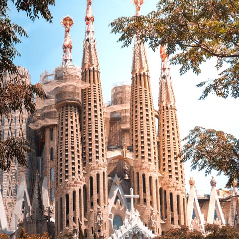 Stay in the elegant Gràcia district, close the the majestic Sagrada Familia