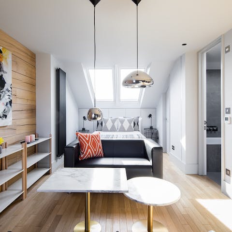 Bag the penthouse-style master bedroom with its own terrace