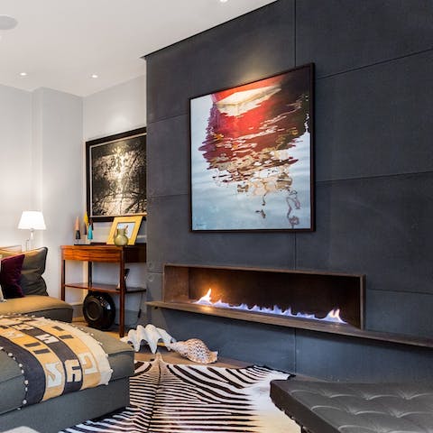 Light the fire and relax