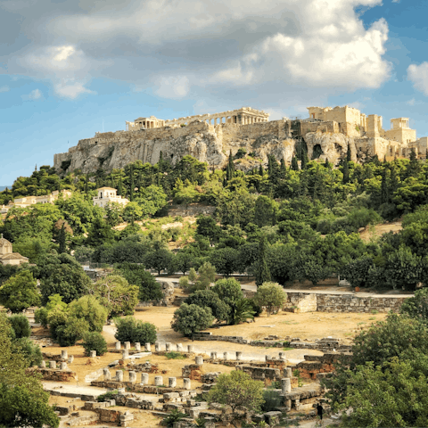 Explore all that Athens has to offer, including the nearby Acropolis