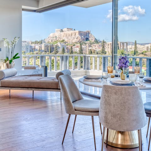 Admire the Acropolis vistas from one of the suites