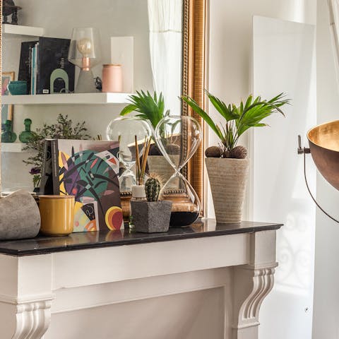 The collection of stylish accessories