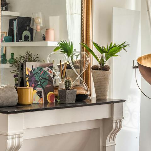 The collection of stylish accessories