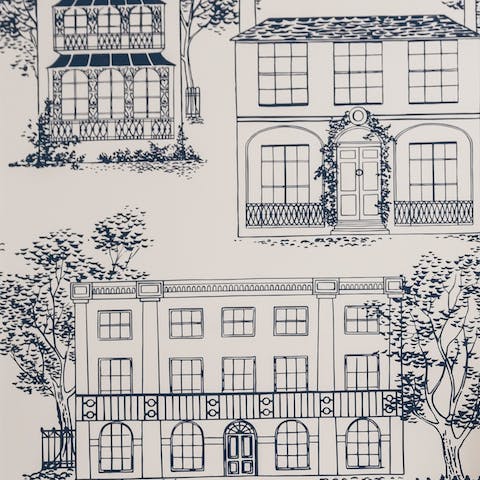 The townhouse wallpaper