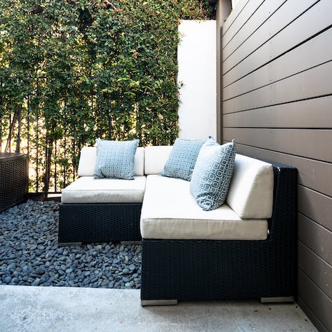 A comfy spot to take in some fresh air
