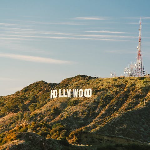 Get your walking shoes on and tackle the Hollywood Hills, just a ten-minute drive down the road
