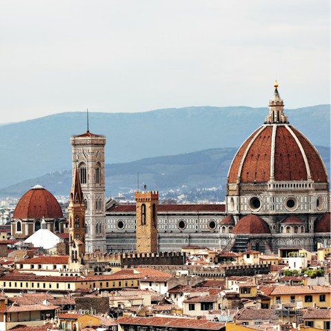 Visit Florence, just a 40-minute drive away
