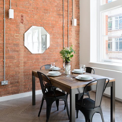 The sociable dining area