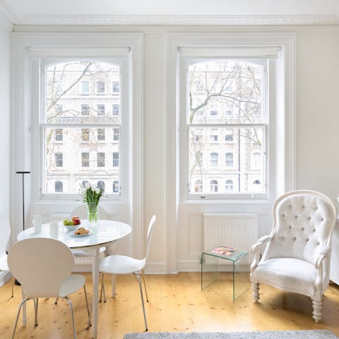 A sun-filled living space
