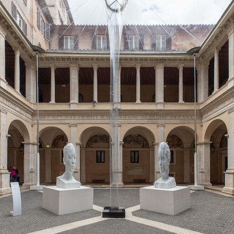 Experience a unique stay in the historical Chiostro del Bramante Museum