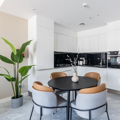 Fire up the coffee machine and lay the table for a lazy brunch