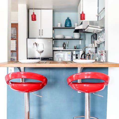 The breakfast bar