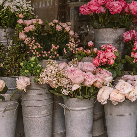 Pick up some flowers from the renowned local market