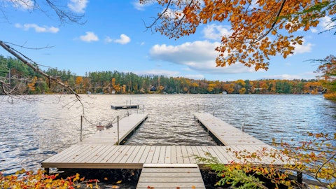 Wander down to the private dock for lake trips