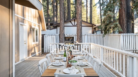 Sit down to an alfresco lunch with your loved ones on a sunny day