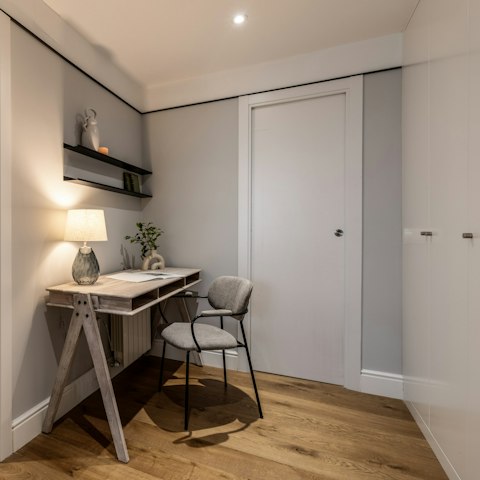 Settle down at the desk for a spot of remote working