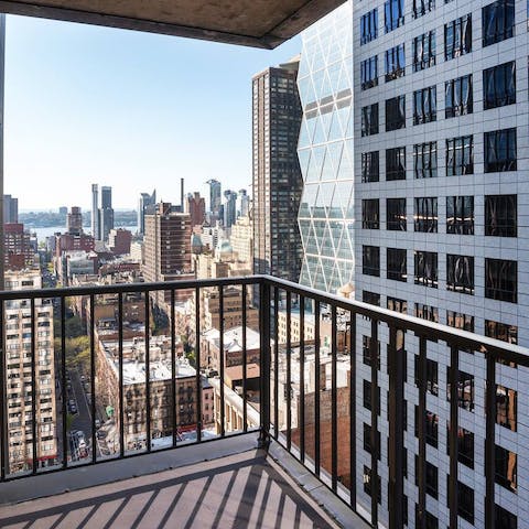 Pour your favourite drink and relax on your private balcony